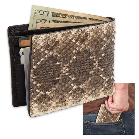 rattlesnake skin wallets for men.